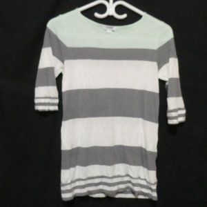 OLD NAVY | small | Striped 3/4 Sleeve Shirt | GUC